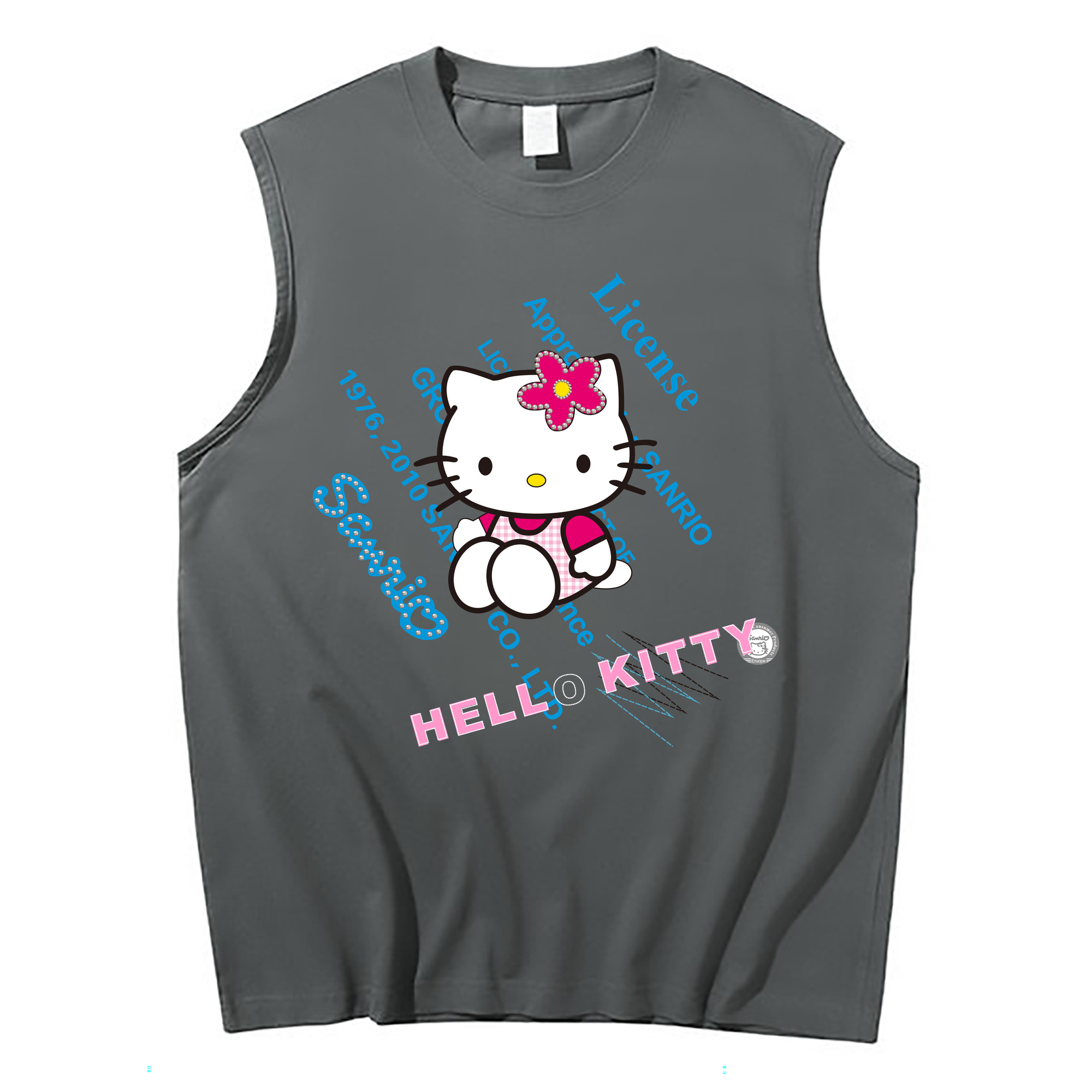（画像用） Hello Kitty ハローキティ コットン100％タンクトップ（フロントプリント）